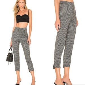 Lovers and Friends Young Professional Pants in Black & White Check Size XS NWT